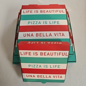 Venta al por mayor embalaje de papel impresión triángulo <span class=keywords><strong>Mini</strong></span> Pizza personalizada Pizza rebanada caja - Product Image 4