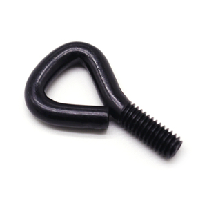Vis à œil de mouton noire, haute précision, pour installations de quincaillerie, fixations décoratives pour cordes, garantissant un accrochage sécurisé - Product Image 2