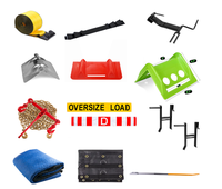 Ensemble de camion à plat Ensemble de chaîne de sangle de treuil Enrouleur de sangle de reliure Livré avec bâche et cordon élastique ainsi que protection d'angle de barre de treuil
