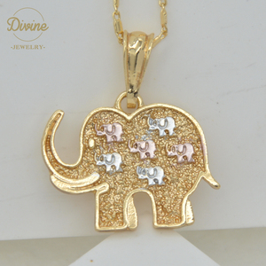Colgante de elefante con forma de animal, joyería popular, venta al por mayor - Product Image 4