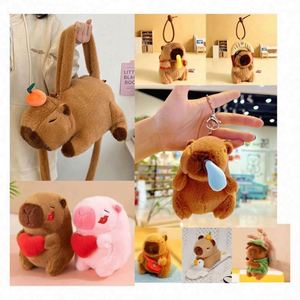 Peluche de Capibara Súper Suave con Relleno de Algodón PP, Diseño de Dibujos Animados para Niños, Decoración para Mochila, Llavero - Product Image 3