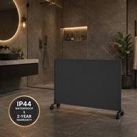 Panneau chauffant infrarouge 700W, ultra-plat 18mm, montage mural encastré pour intérieurs design, contrôle WiFi intelligent, radiateur silencieux IP44