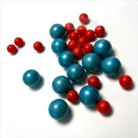 Billes de paintball en plastique solide poli, résistantes à la corrosion, à bas prix, calibres .43, .50, .68, couleurs rouge, jaune, bleu, noir, 10,9 mm, 12,7 mm