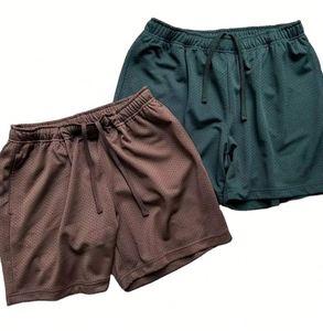 Shorts de basket-ball décontractés pour hommes en gros, taille plus, uni, teinture unie, 100% polyester, maille tissée, motif uni, écologique - Product Image 1