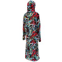 Nouvelle robe ethnique turque Abaya, vêtement de prière en une seule pièce, robes turques d'été pour filles musulmanes, enfants, hijab, robe Abaya