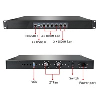 Serveur industriel 1U de 11e génération, montage en rack, I3-1115G4, I7-1165G7, I221, I225, 6 ports LAN, NAS, machine virtuelle, console VGA, SSD M.2