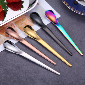 Cuchara Mezcladora de Titanio 304, Cuchara para Café/Nido de Pájaro/Loto/Helado, Juego en Caja de Regalo - Product Image 2
