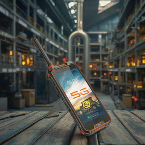 Aoro M5 5 gam Android PoC DMR PTT intrinsically an toàn ATEX zone1 zone2 Explosion <span class=keywords><strong>Proof</strong></span> Walkie Talkie cho hóa chất nhà máy sử dụng - Product Image 1