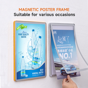 Tableau d'affichage magnétique Certification photo <span class=keywords><strong>Support</strong></span> magnétique Cadre mural Porte-<span class=keywords><strong>affiche</strong></span> magnétique A1/A2/A3/A4 15mm d'épaisseur - Product Image 2