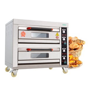 Listrik Doble 2 cubierta de venta gran R M pan Pizza hornear fjurg horno de horno para Polleria - Product Image 1