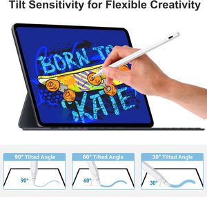 Stylet iPad 2018-2026, charge sans fil, type-C, double mode, attraction magnétique, pointe remplaçable, autonomie de 10 heures, métal, iOS - Product Image 4