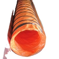 Tuyau de ventilation carré en PVC ignifuge industriel de 200 mm x 10 m avec capacité de conception graphique