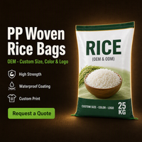 Sac tissé en PP vierge à 100 %, imprimé par gravure, thermoscellable, résistant à l'humidité, pour emballage de riz de qualité alimentaire, en gros, 5 kg, 10 kg, 20 kg, 25 kg, 50 kg