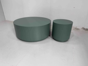 <span class=keywords><strong>Tavolino</strong></span> da Caffè Rotondo Convertibile Verde, Dimensioni e Colore Personalizzabili, <span class=keywords><strong>Design</strong></span> Moderno in <span class=keywords><strong>Legno</strong></span> per Soggiorno - Product Image 6