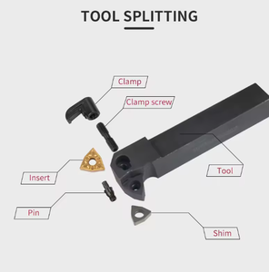 Mwwnr1616h08/C/l2020k08/c2525m08 CNC máy tiện công cụ 50 ° cắt cạnh góc hình trụ quay công cụ chủ - Product Image 3