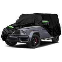 Housses de voiture imperméables pour Mercedes Benz Classe G 2004-2025 avec fermeture éclair et bandes coupe-vent pour la protection contre la neige, la pluie, la poussière et la grêle