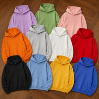 Sweat-shirt à capuche unisexe pour enfants, 300 g, 100 % coton éponge, coupe décontractée/oversize, logo personnalisé, impression sérigraphique DTG