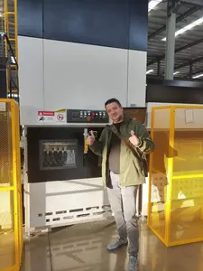 Máquina de vidrio templado de forma especial Fuchong, máquina de templado de vidrio para puerta de armario de alimentos, máquina dobladora continua de vidrio