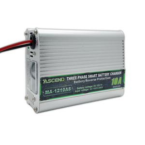 Cargador Inteligente de Pulsos ASCEND <span class=keywords><strong>Serie</strong></span> MA de 12V, Tipo de Tres Etapas, 10A/20A/30A/40A/50A, 3/4 Fases, Aleación de Aluminio, para Baterías de Plomo-Ácido AC - Product Image 2