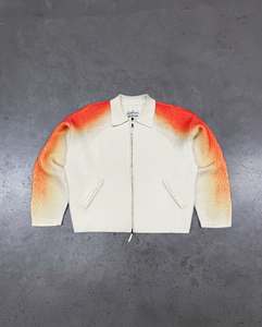 Unisex Cao Cổ Fluffy Giả Mohair Jumper Áo Tùy Chỉnh Dệt Kim Cardigan Áo Len Làm Việc Áo Khoác Cho Nam Giới Cho Mùa Xuân - Product Image 1