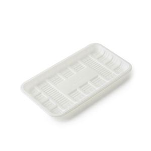 Plateaux alimentaires en gros, grands, biodégradables, à base d'amidon de maïs, pour poissons, légumes, biscuits, et plateaux d'emballage en plastique pour fruits - Product Image 3