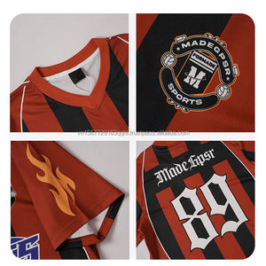 Camiseta Deportiva Unisex de Moda 2026, Estilo Hip Hop Urbano, Negra con Rayas Rojas, Transpirable, de Secado Rápido, Anti-UV, Manga Corta - Product Image 3