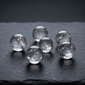 Crystalexport.com Natural <b>Crystal</b> AA Grade Quartz <b>Sphere</b> 40-60mm Handmade Healing Reiki Stone From Gujarat for Home Decor - Product Image 2