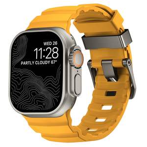 Hombres Deporte al aire libre Grueso Rocky Correa de silicona para Apple Watch Ultra 2 49mm - Product Image 5