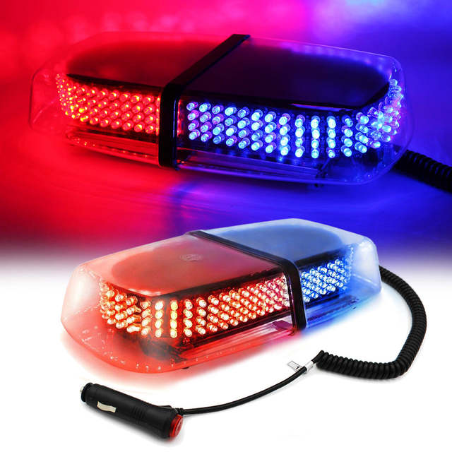 SHINEMIEN New Mini Emergency LED Strobe Light Bar 240 LEDs Magnetic Base Flashing Warning Light for Tow Trucks 12V/24V WL-52010C