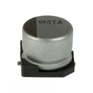 ตัวเก็บประจุแบบติดบนพื้นผิว EMVA630ADA100MF55G ยี่ห้อ Manufacturer Channel ความจุ 10uF 20% 63V SMD 10 uF - Product Image 1