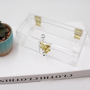 Hucha de acrílico transparente personalizada con logo, hecha en EE. UU., para adultos y niños, para almacenamiento y exhibición, marca Just Case - Product Image 2