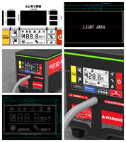 Écran de code de segment écran LCD écran noir et blanc plaque de guidage de lumière de rétroéclairage LED TNHTNVA écran à matrice de points à code cassé