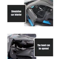 PANDAS 1:32 luz sonido Bugatti Veyron Diecast Metal coche de juguete Venta caliente Zinc vehículo eléctrico con carga pila hecha de plástico