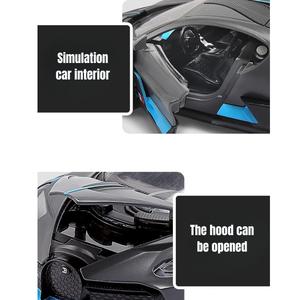 PANDAS 1:32 Jouet <span class=keywords><strong>de</strong></span> <span class=keywords><strong>voiture</strong></span> en métal moulé sous pression <span class=keywords><strong>Bugatti</strong></span> Veyron Véhicule électrique en zinc avec pile <span class=keywords><strong>de</strong></span> charge en plastique en vente - Product Image 5