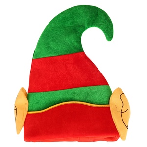 HB-8055 Gorro Navideño Divertido con Orejas de Elfo Verdes, Gorro de <span class=keywords><strong>Navidad</strong></span> <span class=keywords><strong>para</strong></span> Adultos y <span class=keywords><strong>Adolescentes</strong></span> - Product Image 2