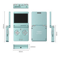 Nouvelle console de jeu portable Anbernic RG SP Wifi avec écrans de 3,4 pouces, système LINUX, batterie de 3300 mAh, jeux vidéo PSP PS1, idéale pour un cadeau