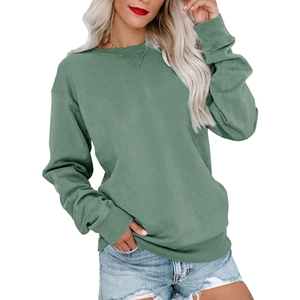 Fabricant OEM Pull col rond pour femmes Pull respirant Tops Fitness Sweatshirts Séchage rapide Sportswear Casual streetwear - Product Image 1