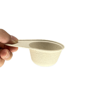 Pfas Free Eco Friendly Biodegradable Compostable Bagazo de caña de azúcar Papel desechable Leche en polvo y proteína Cuchara en polvo - Product Image 1