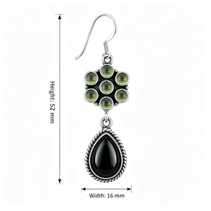 Orecchini pendenti da donna con frange a goccia d'acqua in stile retrò, adatti per l'uso quotidiano e per le feste. - Product Image 5