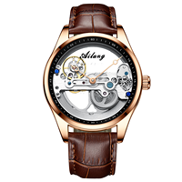 AILANG 8625 Top-Marke Skelett-Mechanische Herrenuhren Luxus Steampunk Transparente Hohle Automatikuhr Relogio Masculino