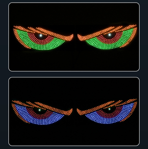 Pantalla LED para Parabrisas con Diseño de Ojo de Demonio, USB Universal, Luces Decorativas para Parabrisas Delantero y Trasero, Accesorios para Automóviles - Product Image 1
