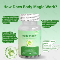 Cápsulas Dromaka OEM de Marca Privada con Fórmula Personalizada para el Control del Olor Corporal, para una Frescura y Comodidad Diarias, Cápsulas Body Magic