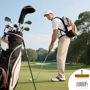 Sac de golf transparent en gros, pochette portable pour balles de golf, support transparent pour tees de golf avec logo personnalisé et clip - Product Image 5