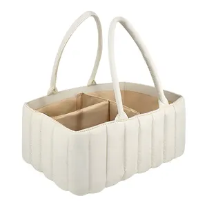 New Design Baby Diaper Caddy Basket Portable Diaper Organizer Caddy For Nursery Newborn Boy And Girl