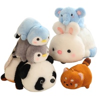 Juguete de Peluche Panda que se Transforma en Pingüino, Muñeco de Tela Divertido, Regalo de Cumpleaños, Venta al Por Mayor