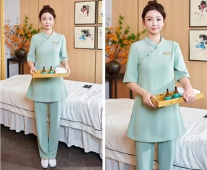 Nuevos uniformes de belleza Salón de spa coreano Esteticista Ropa Masaje de uñas Terapeuta Uniforme Ropa de masaje de alta calidad - Product Image 4