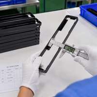 Boîtier de cadre en aluminium extrudé 6063 personnalisé pour serrure de porte intelligente à empreinte digitale, coque OEM