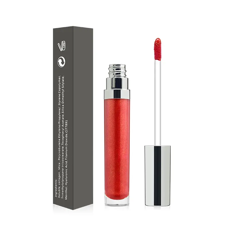 Großhandel Vegan Liquid Lip gloss Make Up Langlebige nackte Lippenstift Glossy Lips Tubes