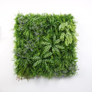 Pannello di Parete Verde Artificiale 1x1M Personalizzabile Giardino Verticale per Design di Facciate Architettoniche e Paesaggistiche Commerciali - Product Image 1