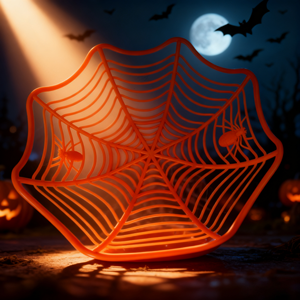 Cesta de Regalo de Dulces de Halloween, Plato de Frutas Desechable de Plástico con Forma de Araña para Decoraciones de Fiestas, Restaurantes y Bares - Product Image 1